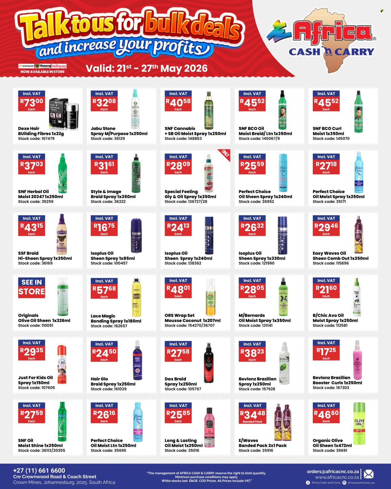 Africa Cash & Carry specials - 21/05/2026 - 27/05/2026. Page 1