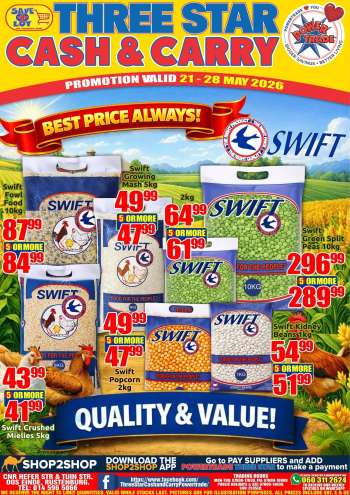 Three Star Cash and Carry catalogue  - 21/05/2026 - 28/05/2026.