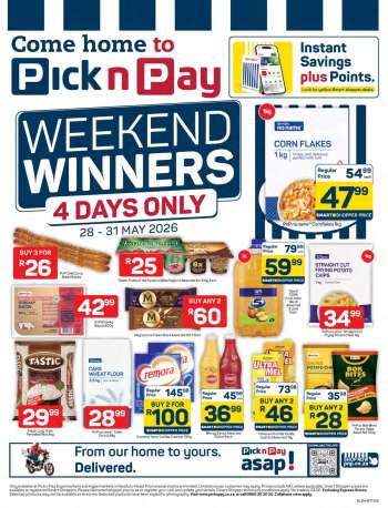 Pick n Pay catalogue  - 28/05/2026 - 31/05/2026.