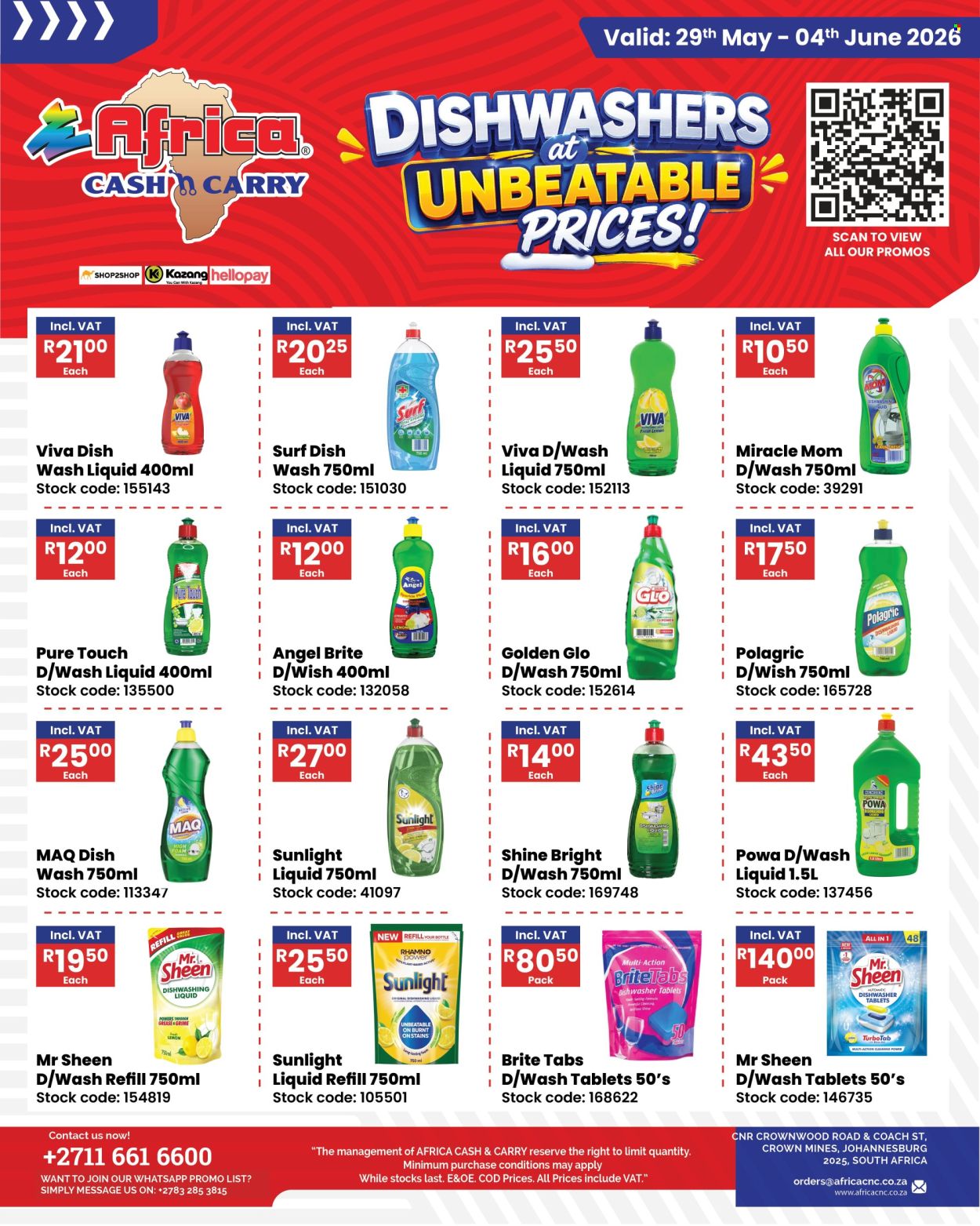 Africa Cash & Carry specials - 29/05/2026 - 04/06/2026. Page 1