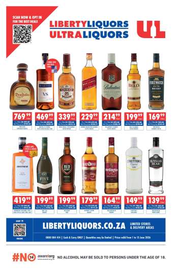 Liberty Liquors catalogue  - 01/06/2026 - 15/06/2026.