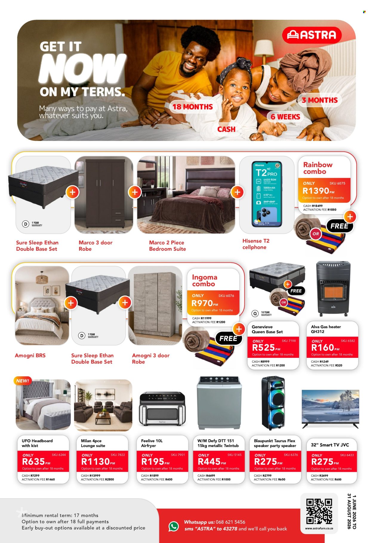 Astra Furnishers specials - 01/06/2026 - 31/08/2026. Page 1