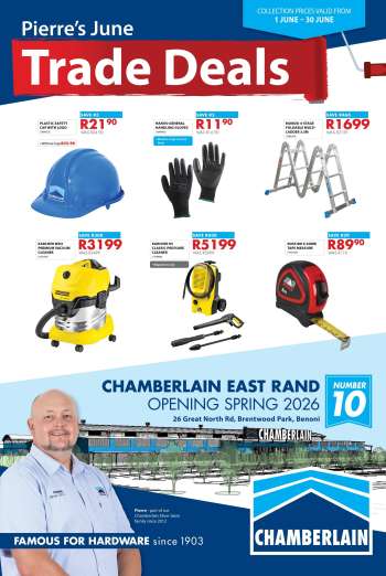 Chamberlain catalogue  - 01/06/2026 - 30/06/2026.