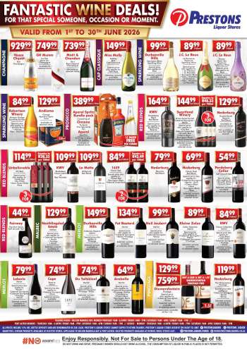 Prestons Liquor Stores catalogue  - 01/06/2026 - 30/06/2026.