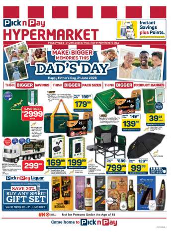 Pick n Pay Hypermarket catalogue  - 08/06/2026 - 21/06/2026.