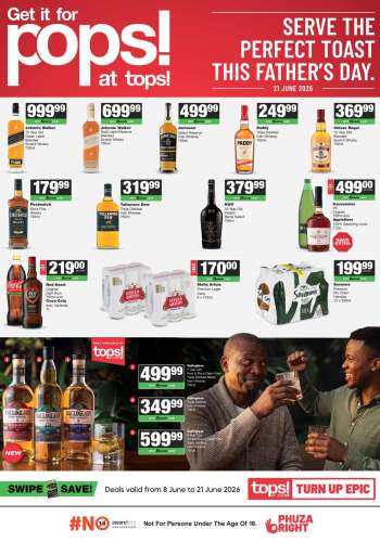 TOPS at SPAR catalogue  - 08/06/2026 - 21/06/2026.