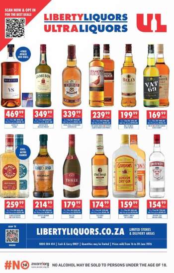 Liberty Liquors catalogue  - 16/06/2026 - 30/06/2026.