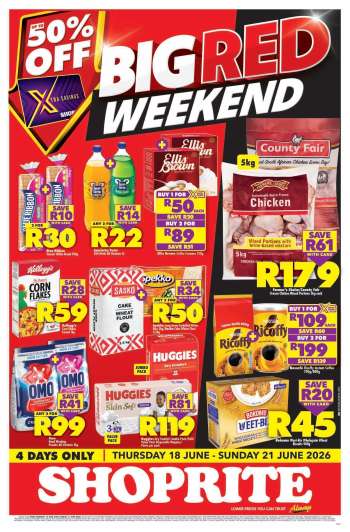 Shoprite catalogue  - 18/06/2026 - 21/06/2026.