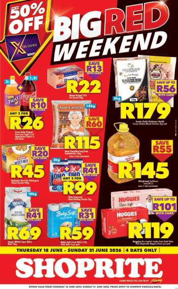 Shoprite catalogue  - 18/06/2026 - 21/06/2026.
