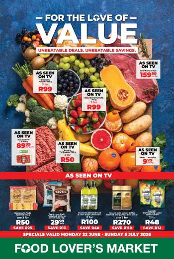 Food Lover's Market catalogue  - 22/06/2026 - 05/07/2026.