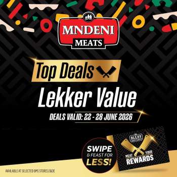 Mndeni Meats catalogue  - 22/06/2026 - 28/06/2026.