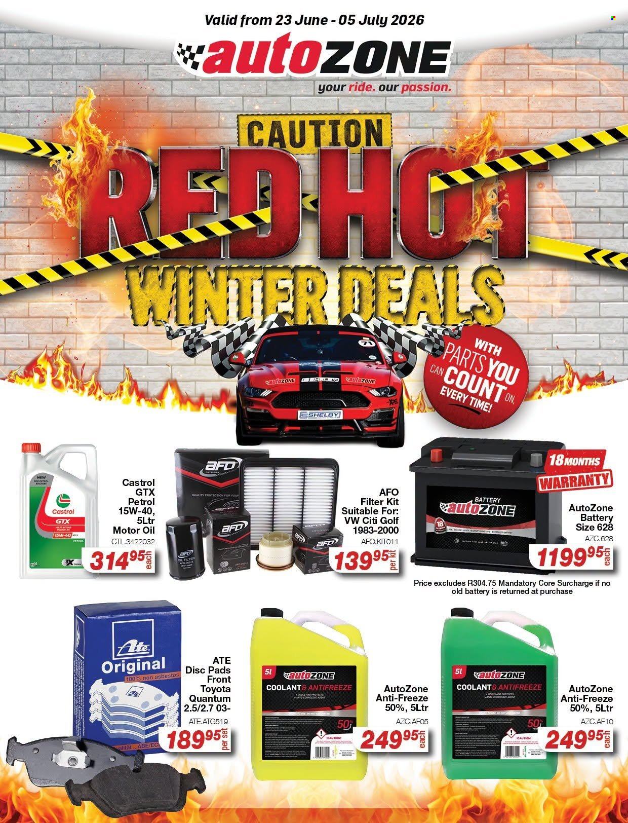 AutoZone specials - 23/06/2026 - 05/07/2026. Page 1