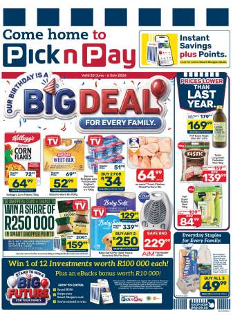 Pick n Pay catalogue  - 25/06/2026 - 06/07/2026.