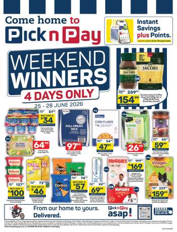 Pick n Pay catalogue  - 25/06/2026 - 28/06/2026.
