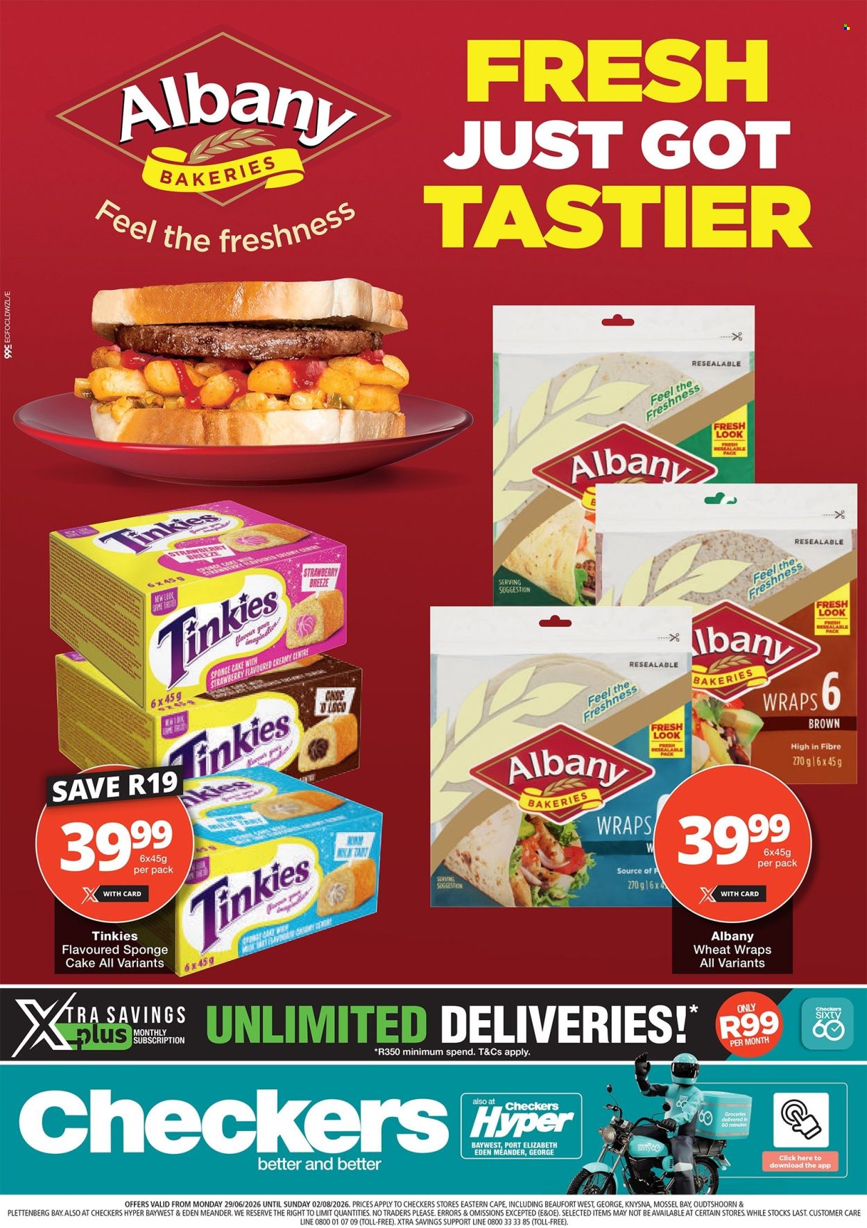 Checkers specials - 29/06/2026 - 02/08/2026. Page 1