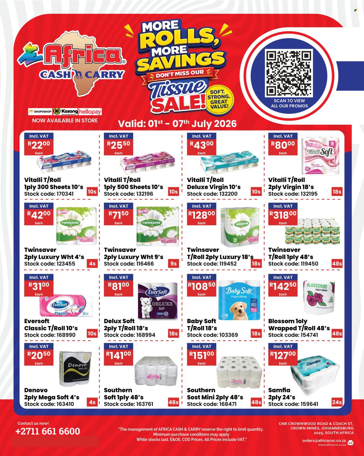 Africa Cash & Carry specials - 01/07/2026 - 07/07/2026. Page 1