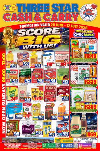 Three Star Cash and Carry catalogue  - 25/06/2026 - 12/07/2026.
