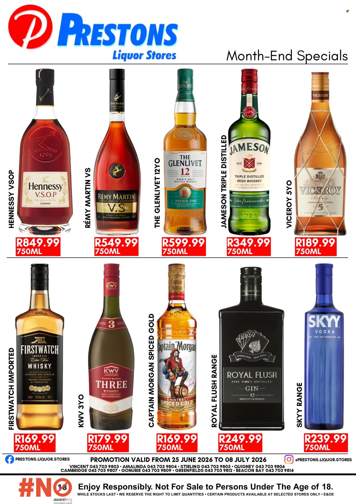 Prestons Liquor Stores specials - 25/06/2026 - 08/07/2026. Page 1