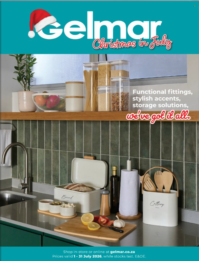 Gelmar specials - 01/07/2026 - 31/07/2026. Page 1