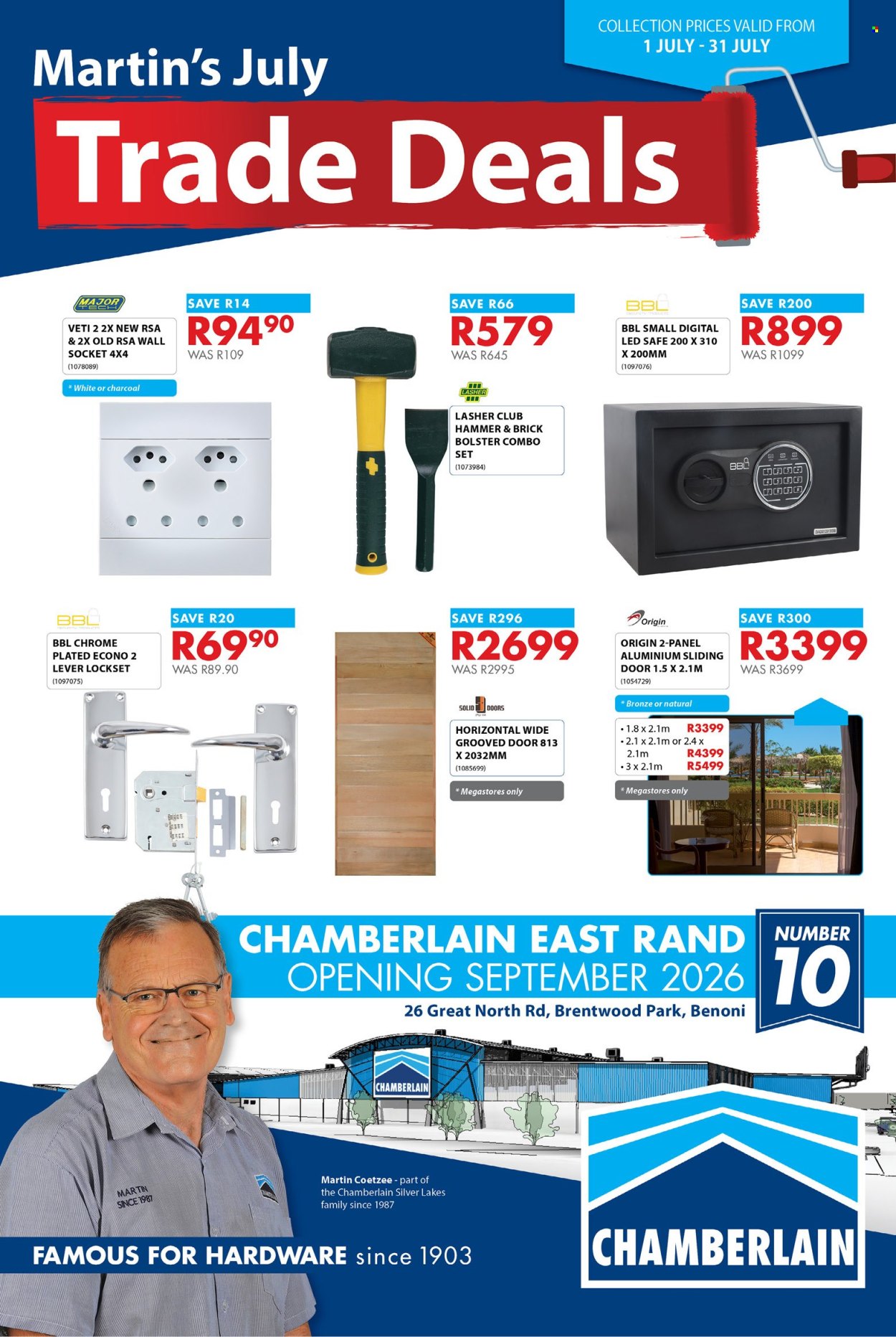 Chamberlain specials - 01/07/2026 - 31/07/2026. Page 1