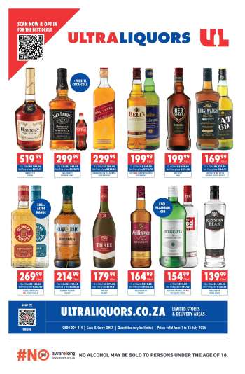 Ultra Liquors catalogue  - 01/07/2026 - 15/07/2026.