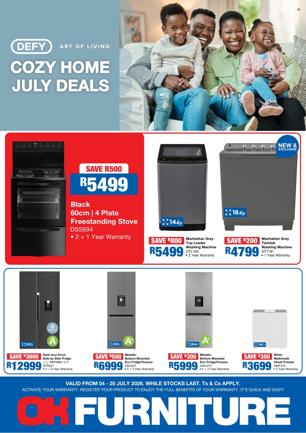 OK Furniture specials - 04/07/2026 - 20/07/2026. Page 1