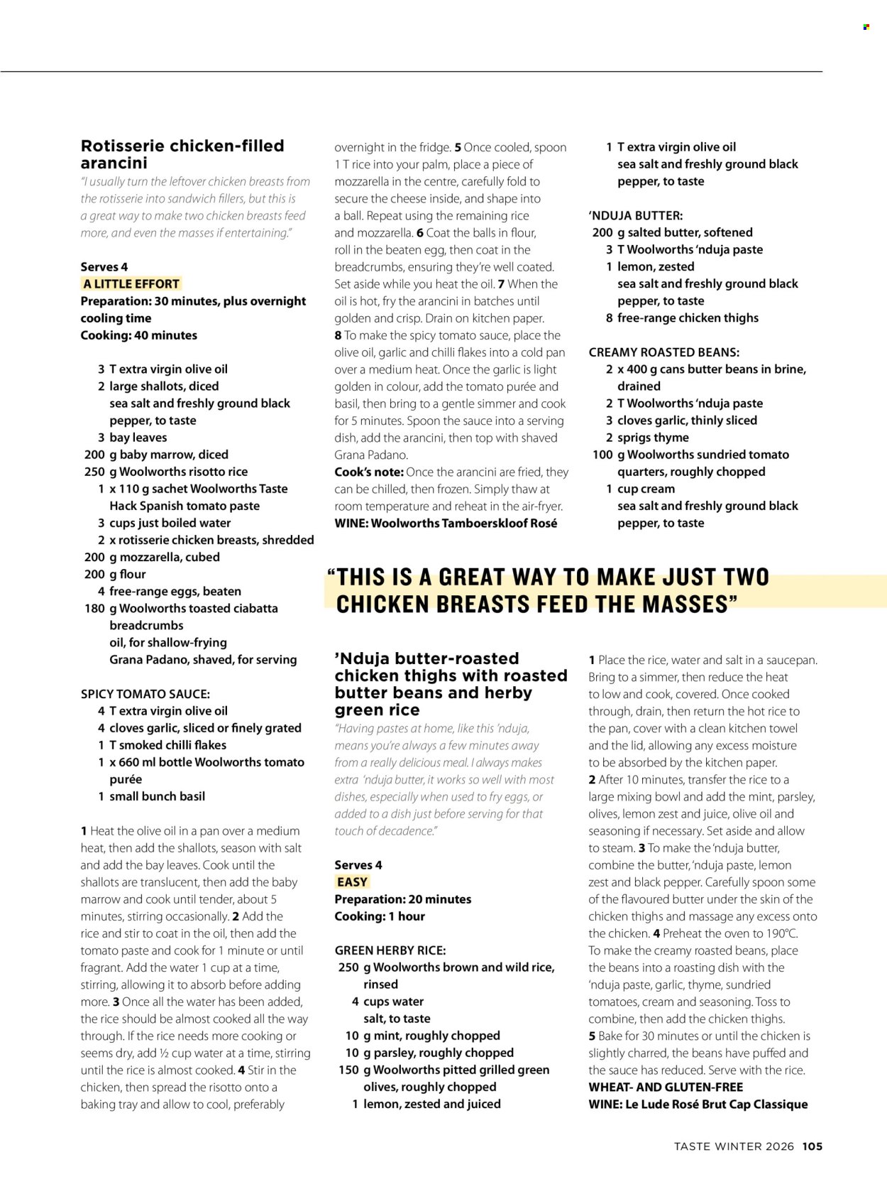 Woolworths specials. Page 107