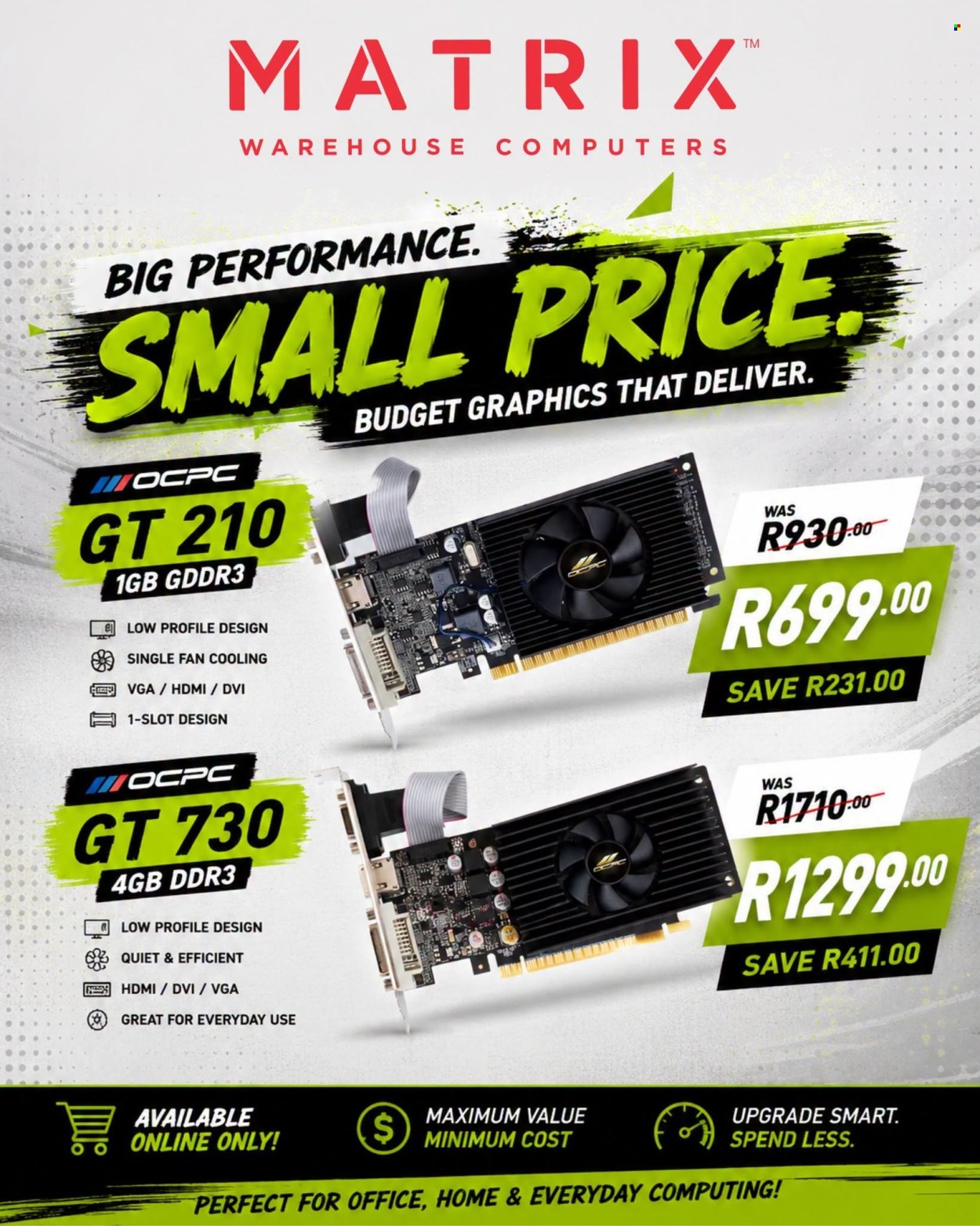 Matrix Warehouse specials. Page 1