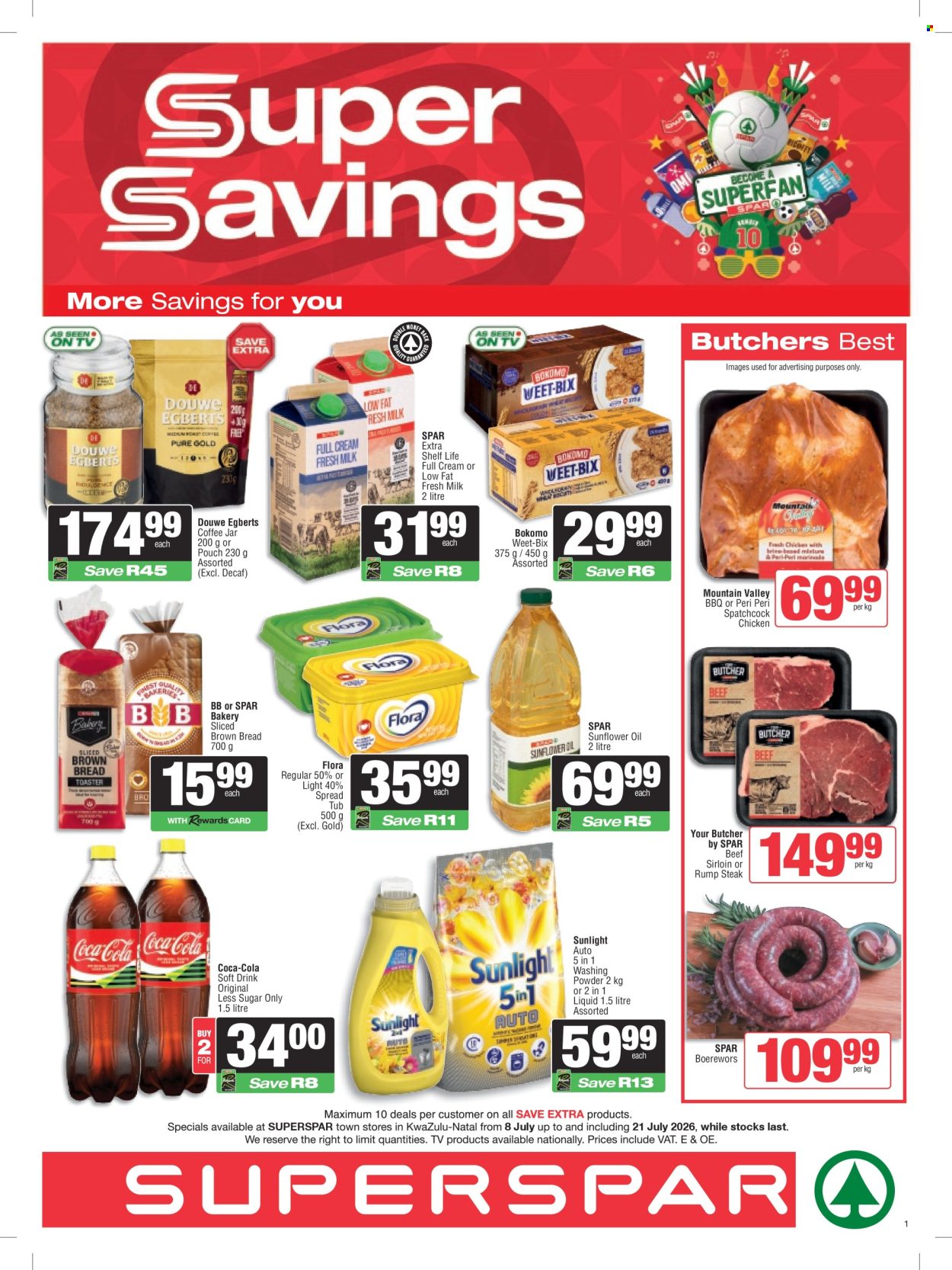 SPAR specials - 08/07/2026 - 21/07/2026. Page 1