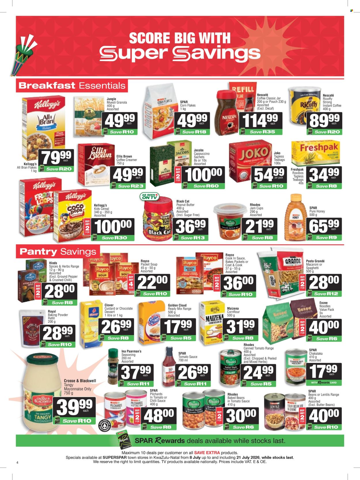 SPAR specials - 08/07/2026 - 21/07/2026. Page 4