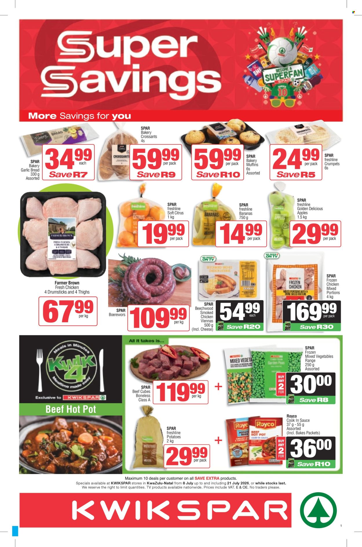 SPAR specials - 08/07/2026 - 21/07/2026. Page 1