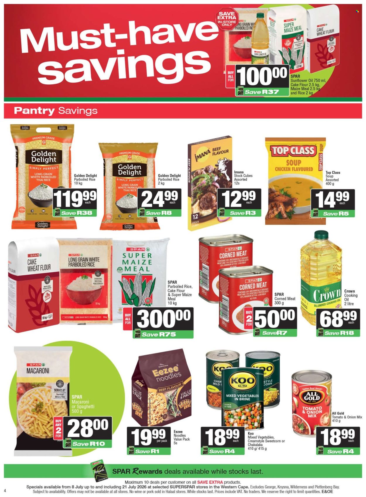 SPAR specials - 08/07/2026 - 21/07/2026. Page 4