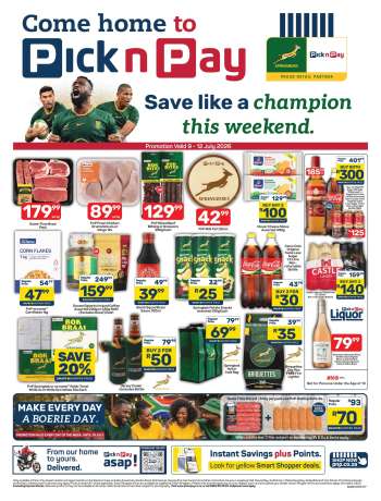Pick n Pay catalogue  - 09/07/2026 - 12/07/2026.