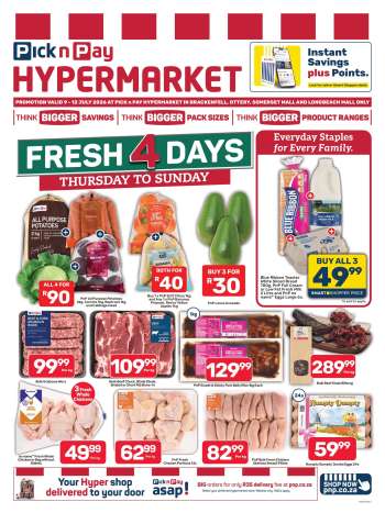 Pick n Pay catalogue  - 09/07/2026 - 12/07/2026.