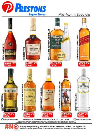 Prestons Liquor Stores catalogue  - 09/07/2026 - 22/07/2026.