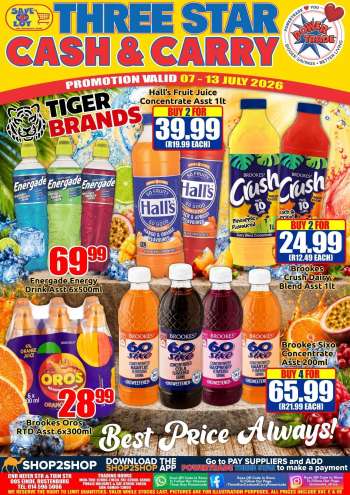 Three Star Cash and Carry catalogue  - 07/07/2026 - 13/07/2026.