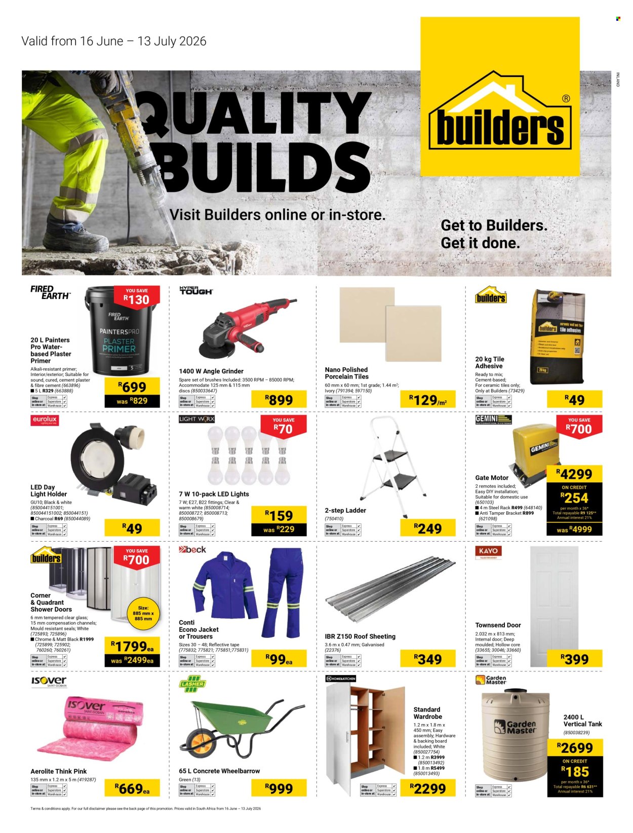 Builders specials - 16/06/2026 - 13/07/2026. Page 1