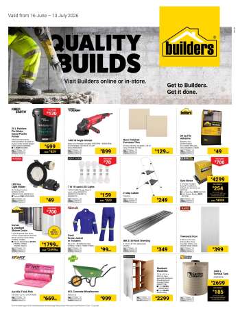 Builders catalogue  - 16/06/2026 - 13/07/2026.