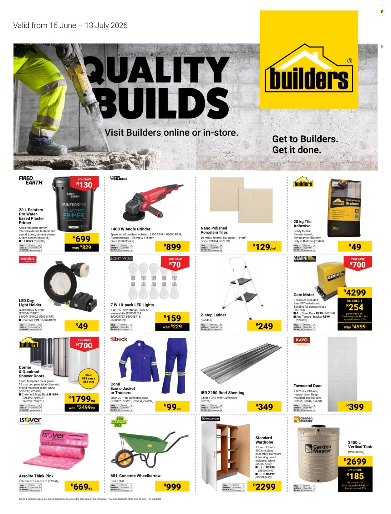 Builders specials - 16/06/2026 - 13/07/2026. Page 1