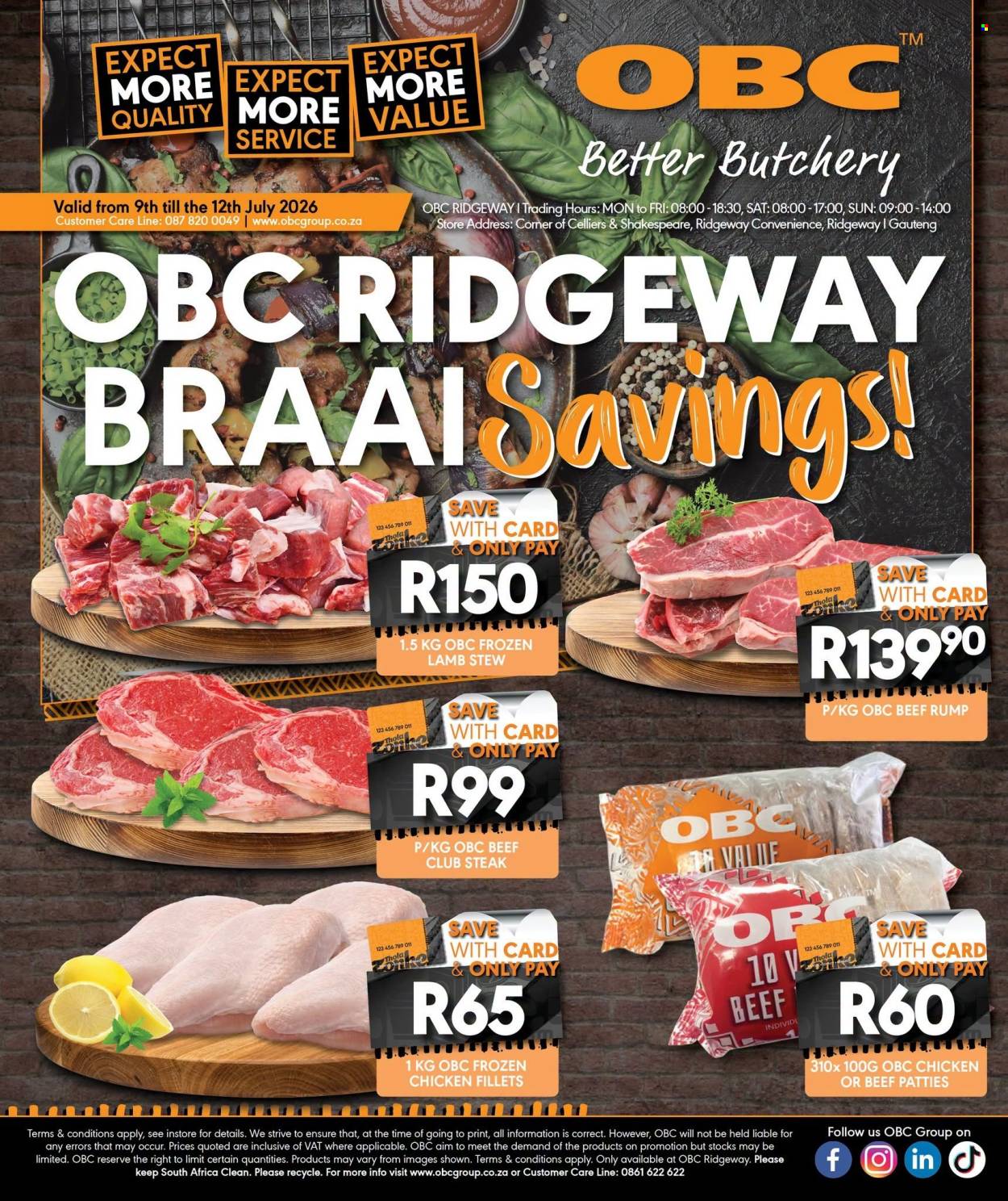 OBC specials - 09/07/2026 - 12/07/2026. Page 1