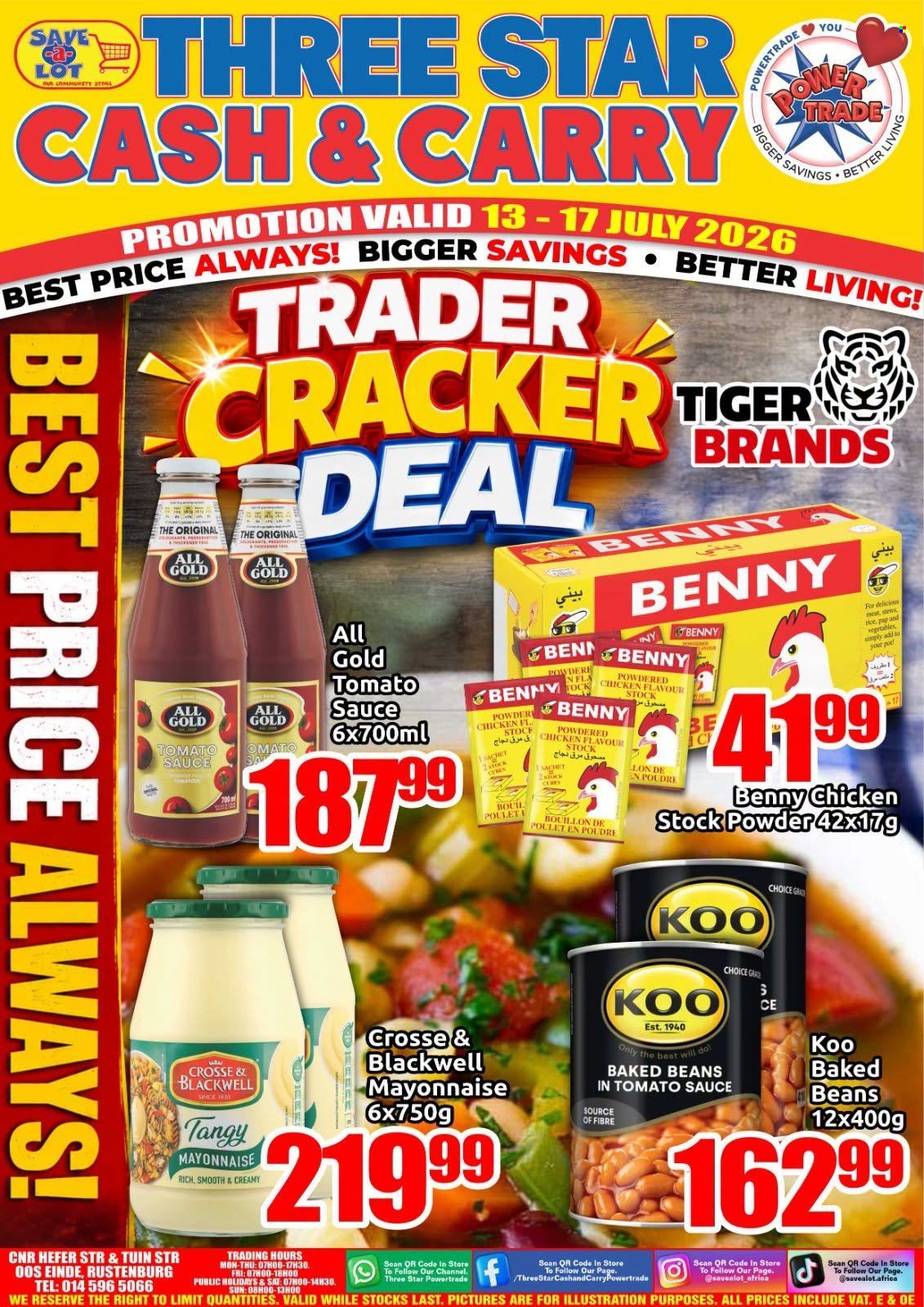 Three Star Cash and Carry specials - 13/07/2026 - 17/07/2026. Page 1