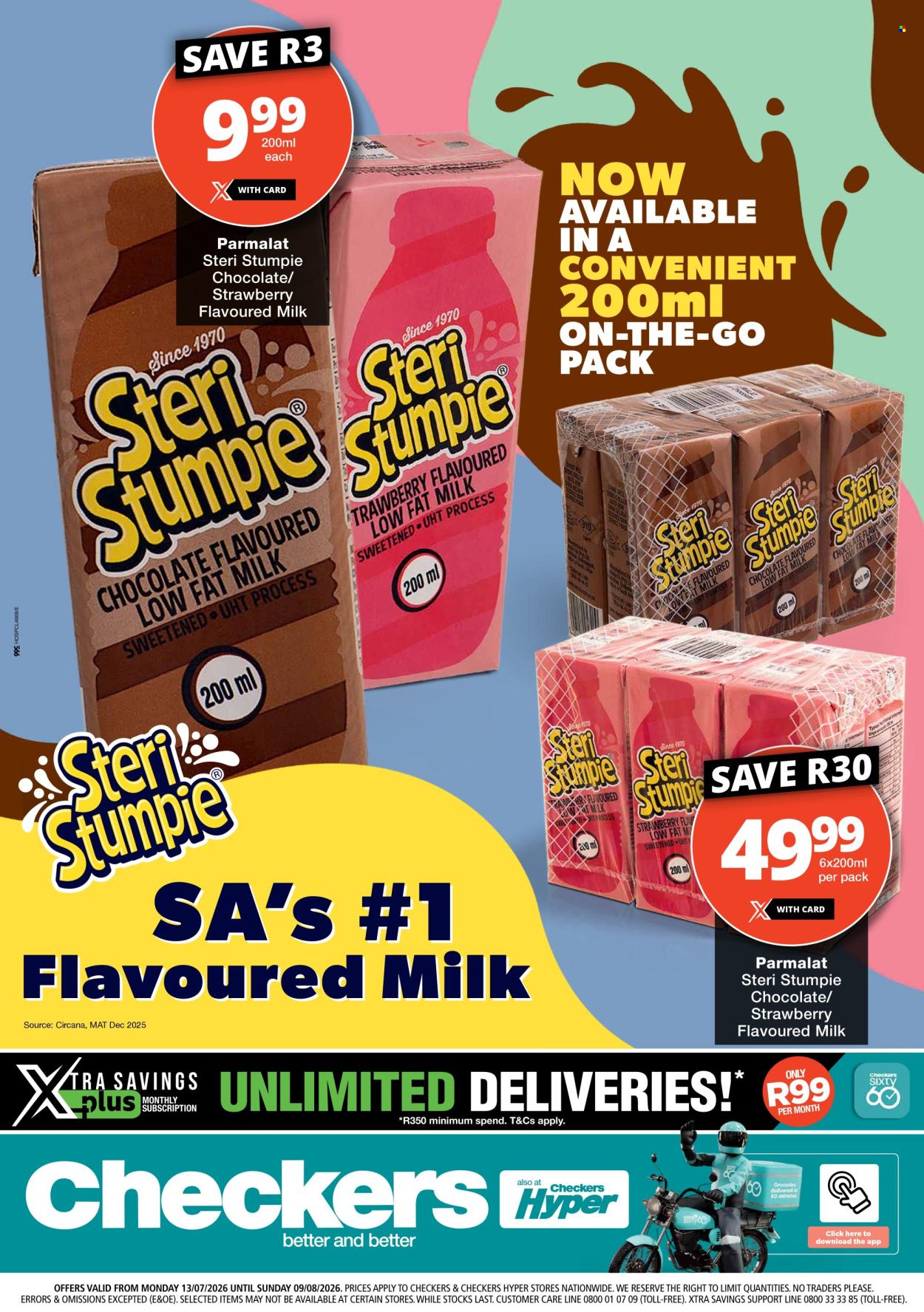 Checkers specials - 13/07/2026 - 09/08/2026. Page 1