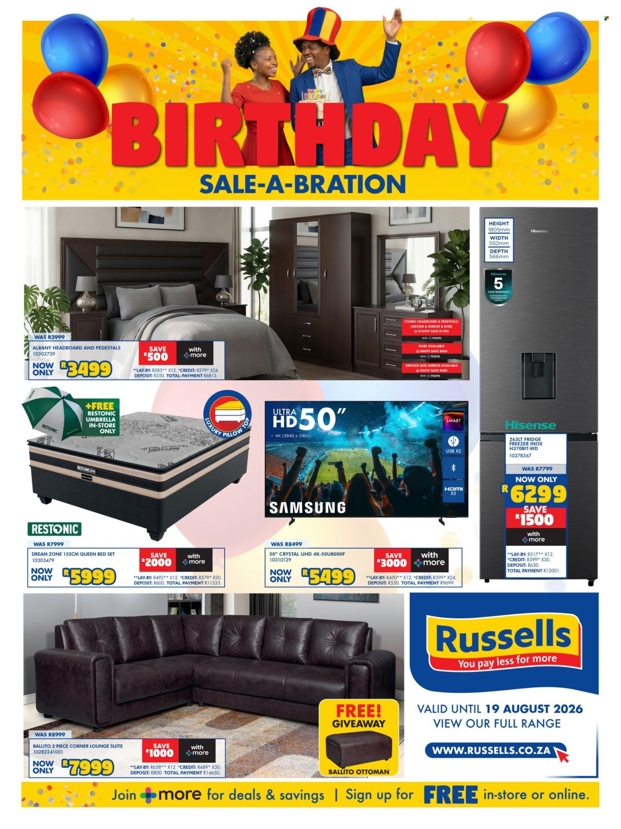Russells specials - 16/07/2026 - 19/08/2026. Page 1