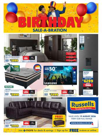 Russells catalogue  - 16/07/2026 - 19/08/2026.