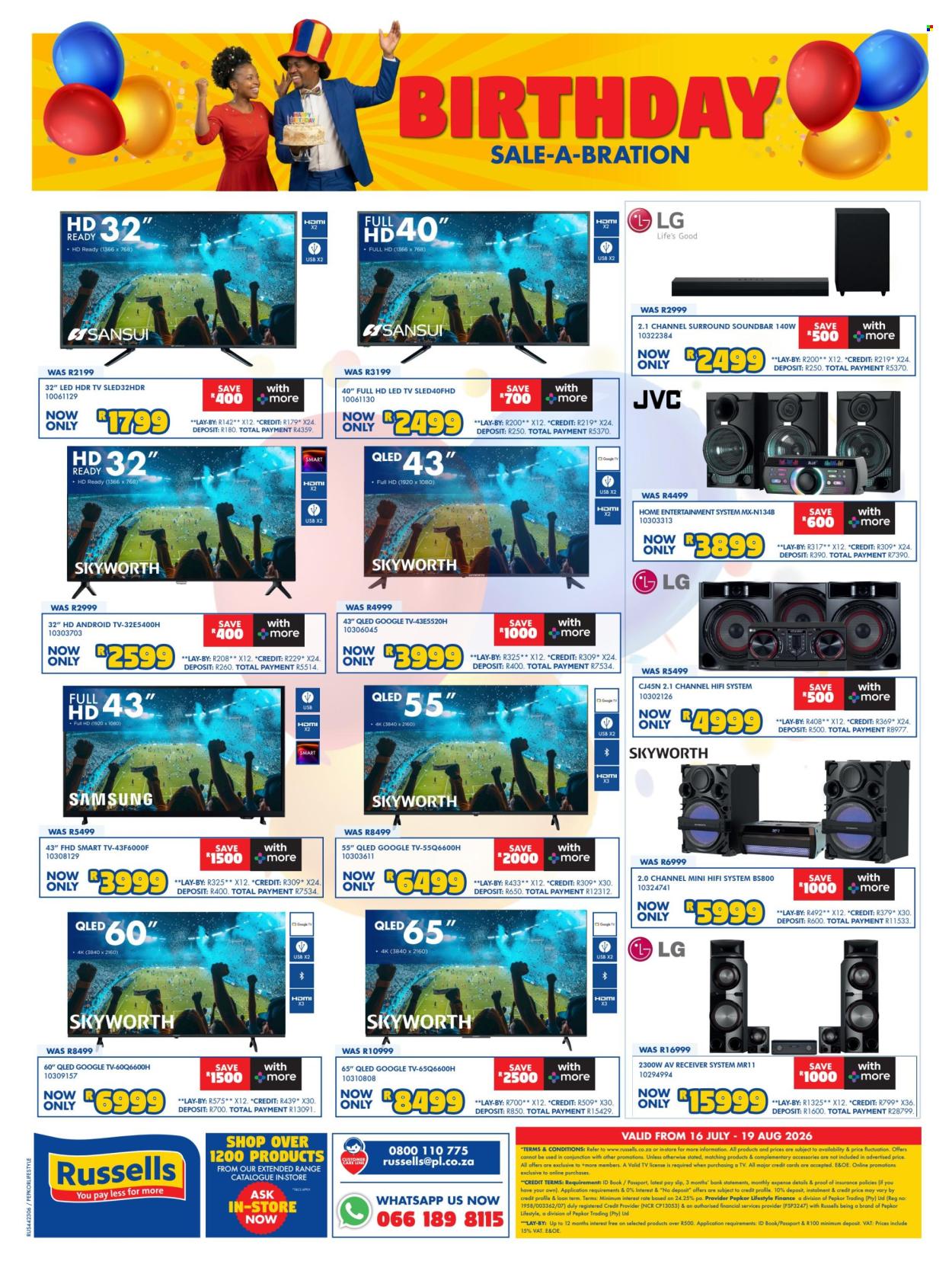 Russells specials - 16/07/2026 - 19/08/2026. Page 16