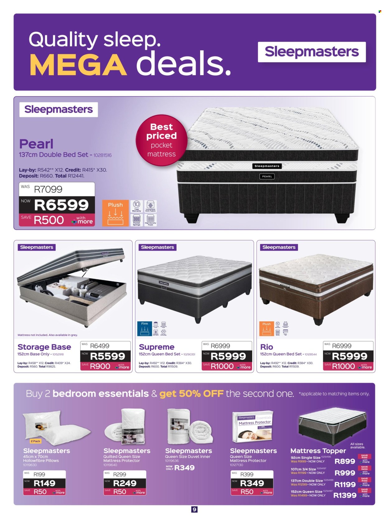 Sleepmasters specials - 16/07/2026 - 19/08/2026. Page 9