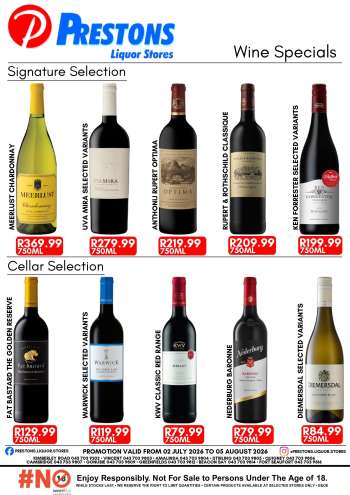 Prestons Liquor Stores catalogue  - 02/07/2026 - 05/08/2026.