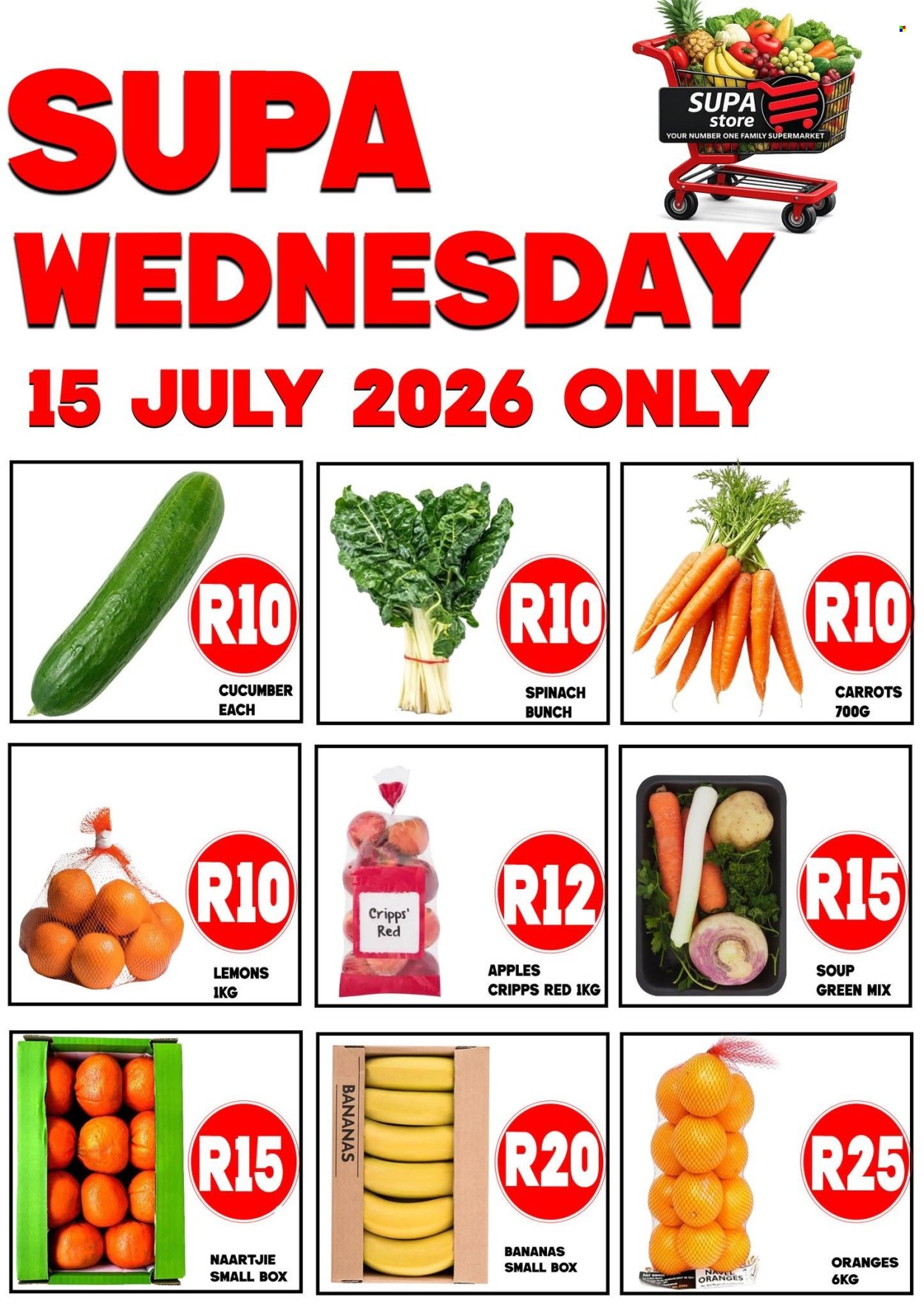 Supa Store specials - 15/07/2026 - 15/07/2026. Page 1