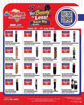 Africa Cash & Carry catalogue  - 15/07/2026 - 21/07/2026.