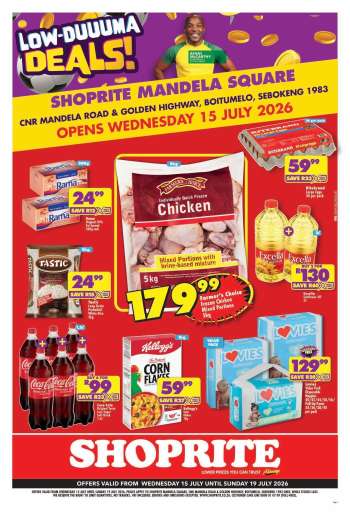 Shoprite catalogue  - 15/07/2026 - 19/07/2026.